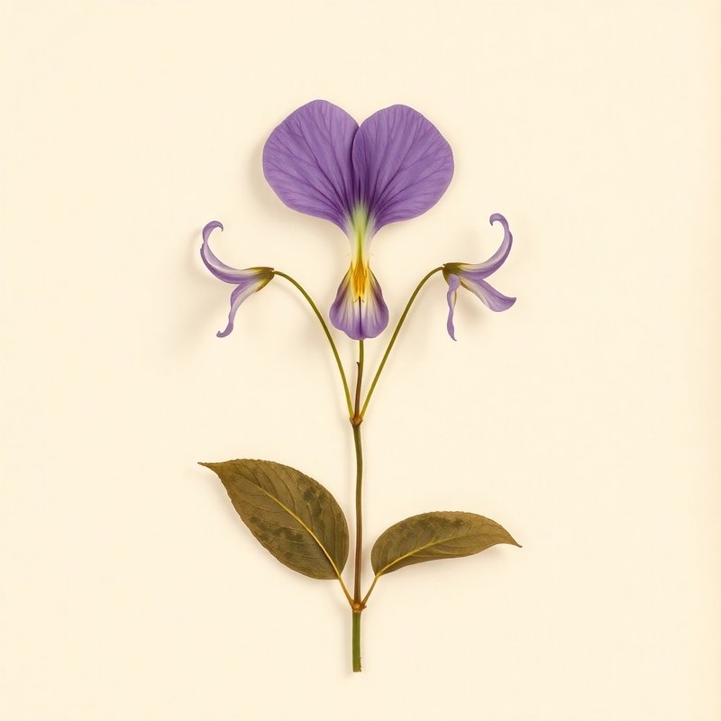 Viola labradorica (Labrador Violet) — botanical photograph