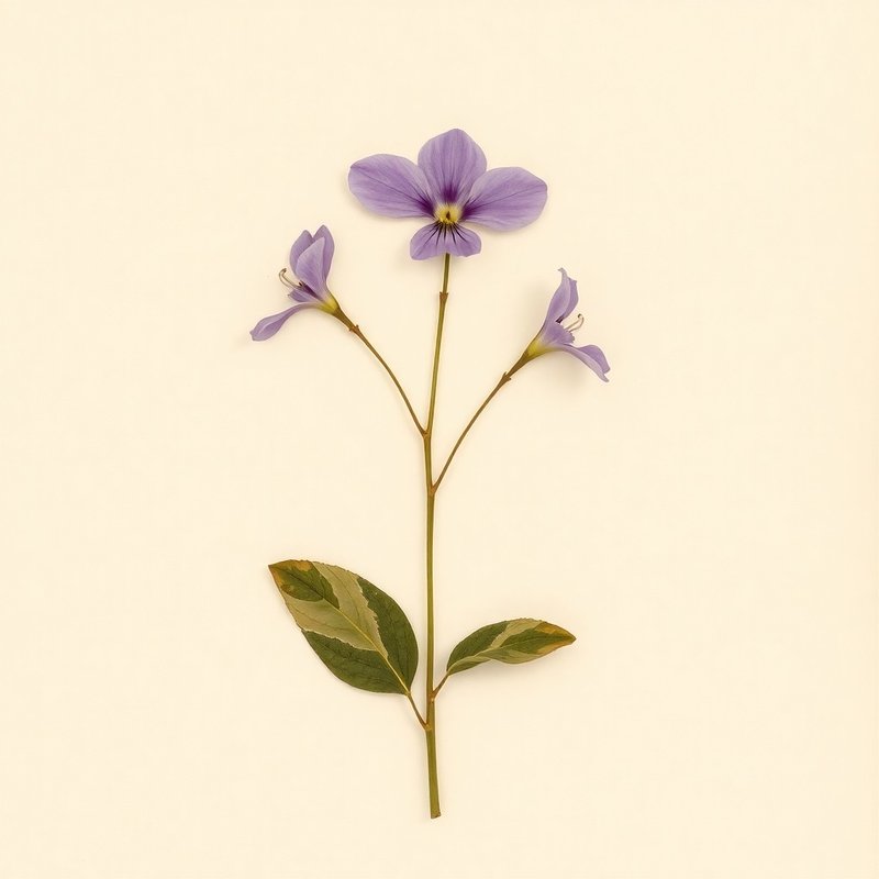 Viola variegata (Viola variegata) — botanical photograph