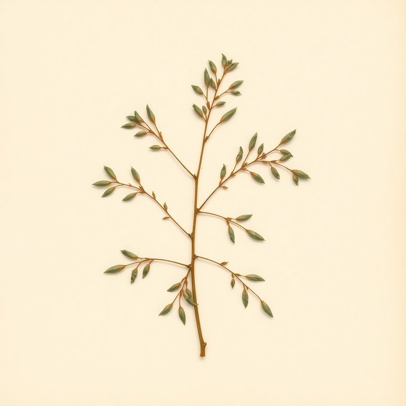 Viscum album (Mistletoe) — botanical photograph