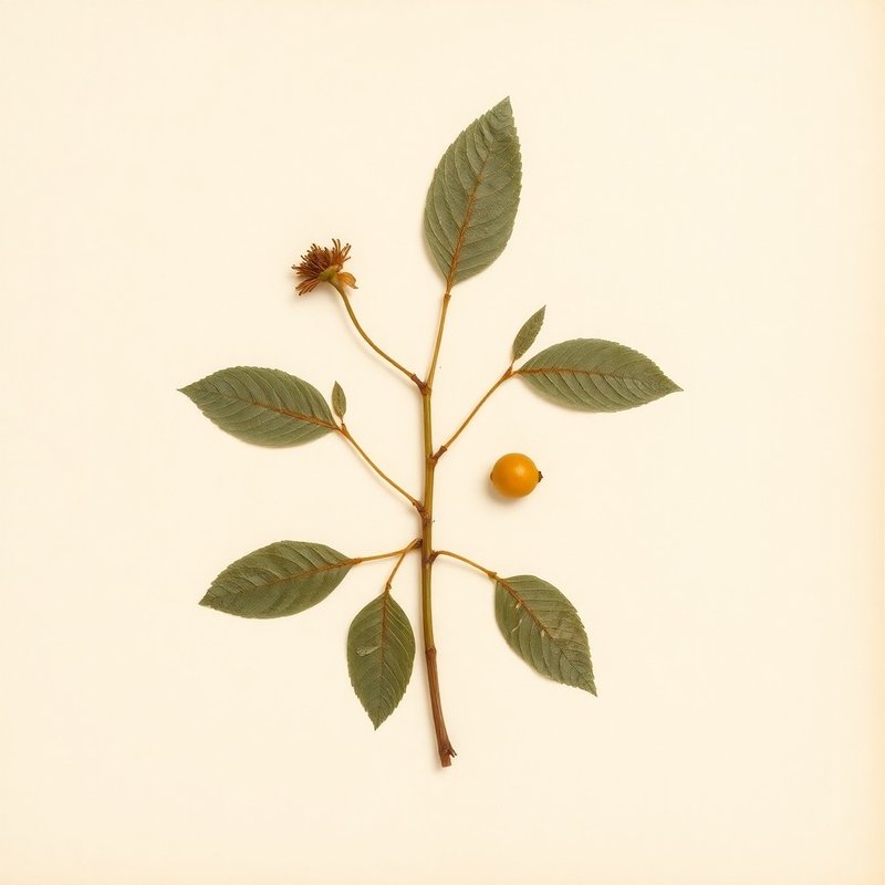 Willughbeia coriacea (Heaven fruit) — botanical photograph