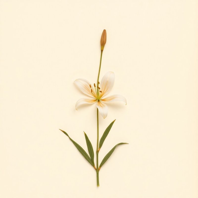 Zephyranthes atamasca (Atamasco Lily) — botanical photograph