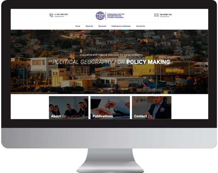 Imagem da página home do site iigsi