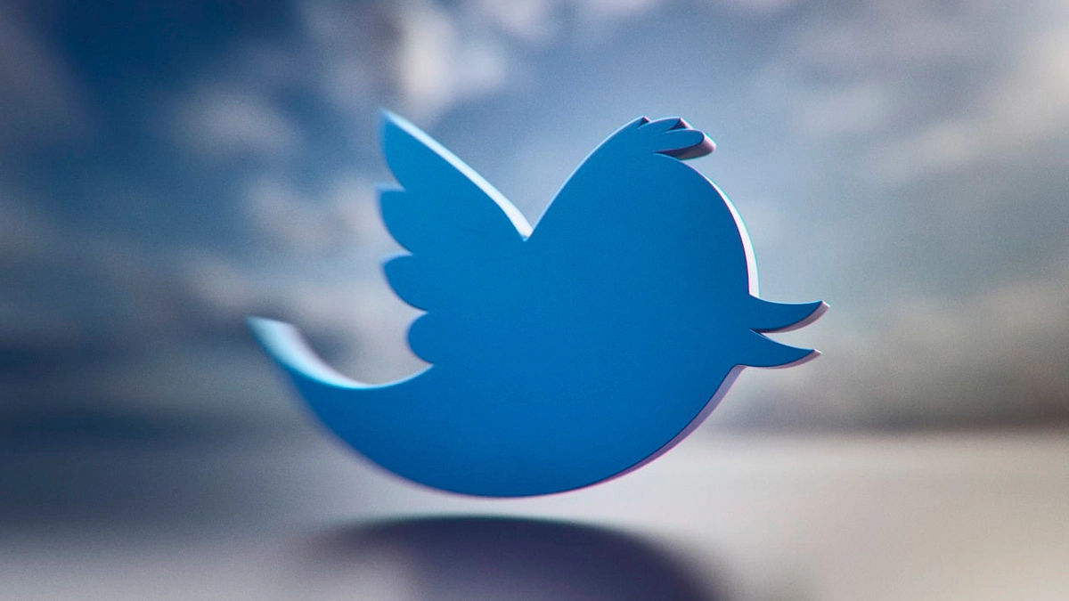 Imagem do logo do twitter em uma ilustração