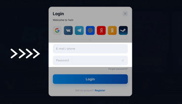 Enter your login credentials