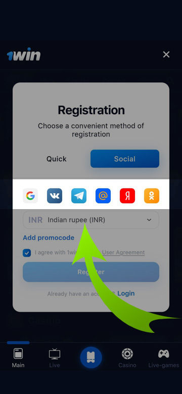 Link a social media account