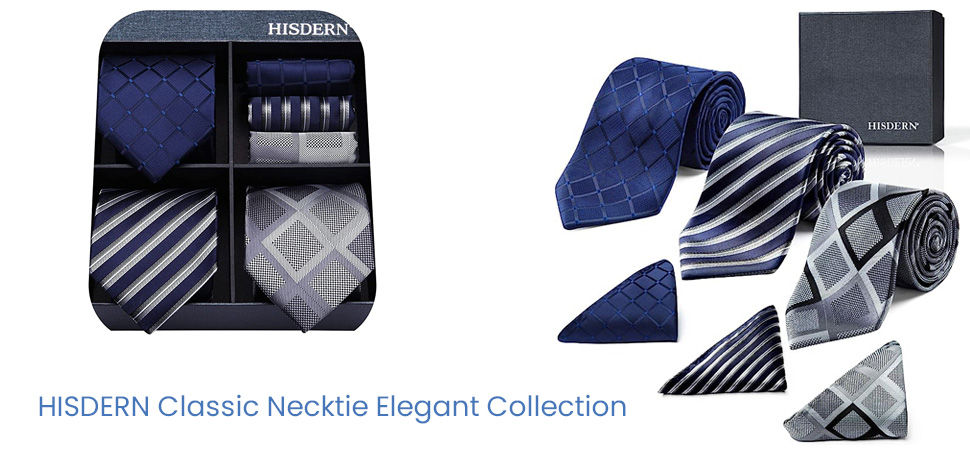 HISDERN Mens Ties Set 5PCS Collection