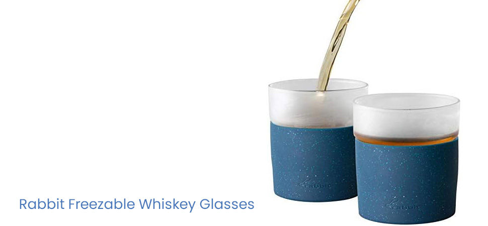 Rabbit freezable whiskey glasses