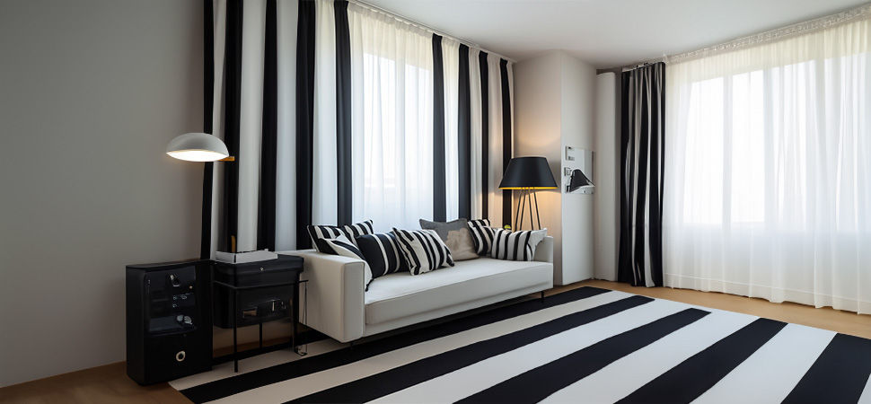 Black and White Curtains for a Timeless Contrast
