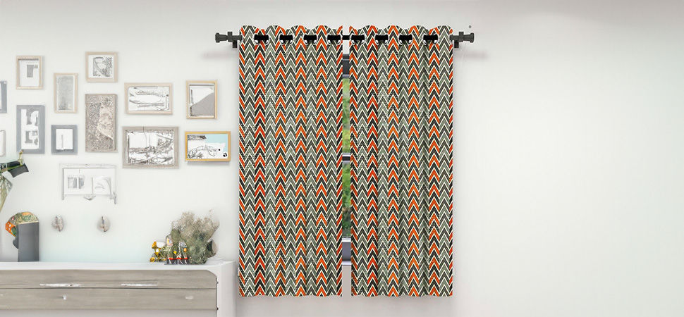 Patterned Curtains to Add Depth