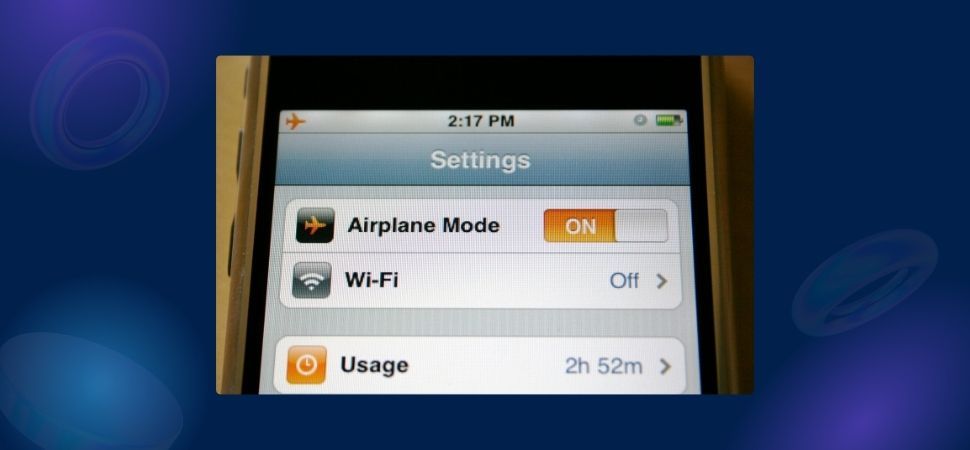 Turn on Airplane Mode