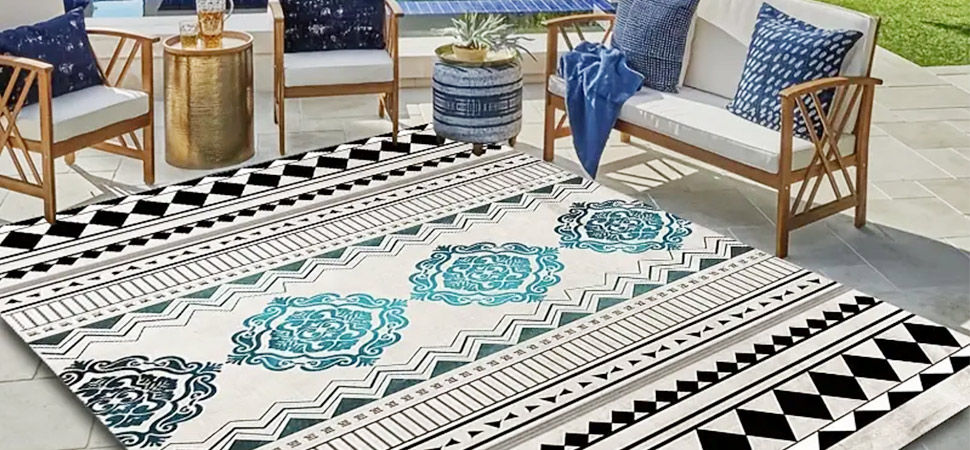 Boho Geometric Pattern Area Rug