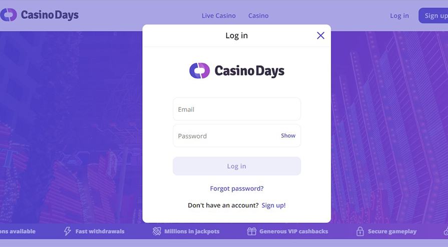 Casino Days Login