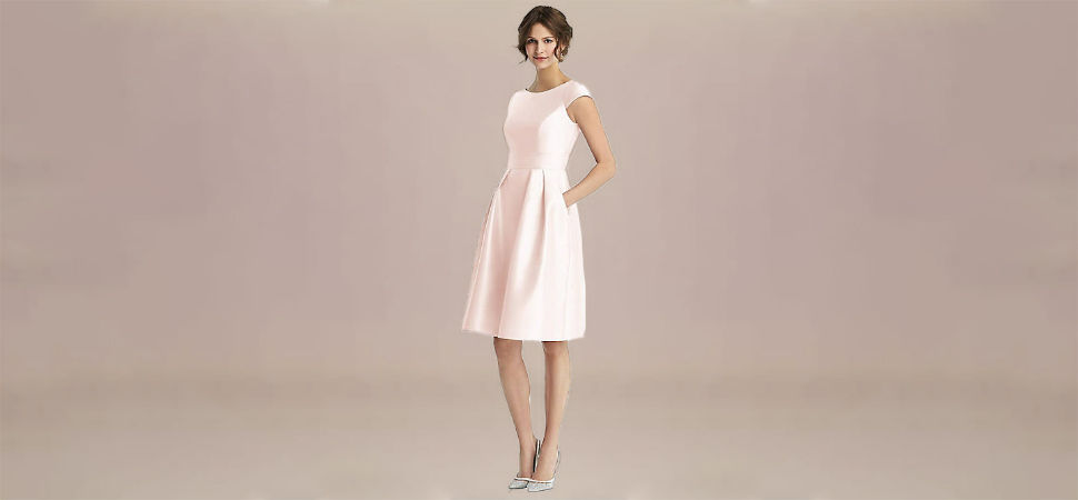 The Pleated Cocktail Dress with Pockets for bridesmaid dresses