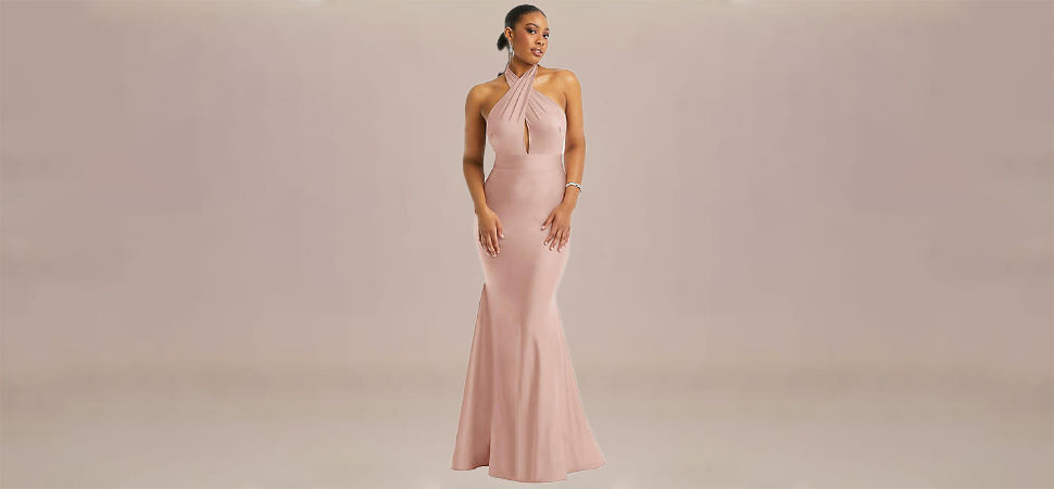 The Criss Cross Halter Mermaid Dress for bridesmaid dresses