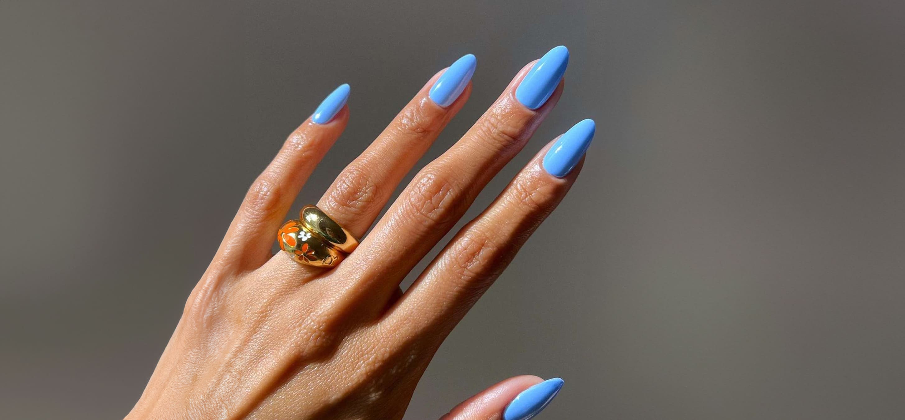 Pastel Blue Nails