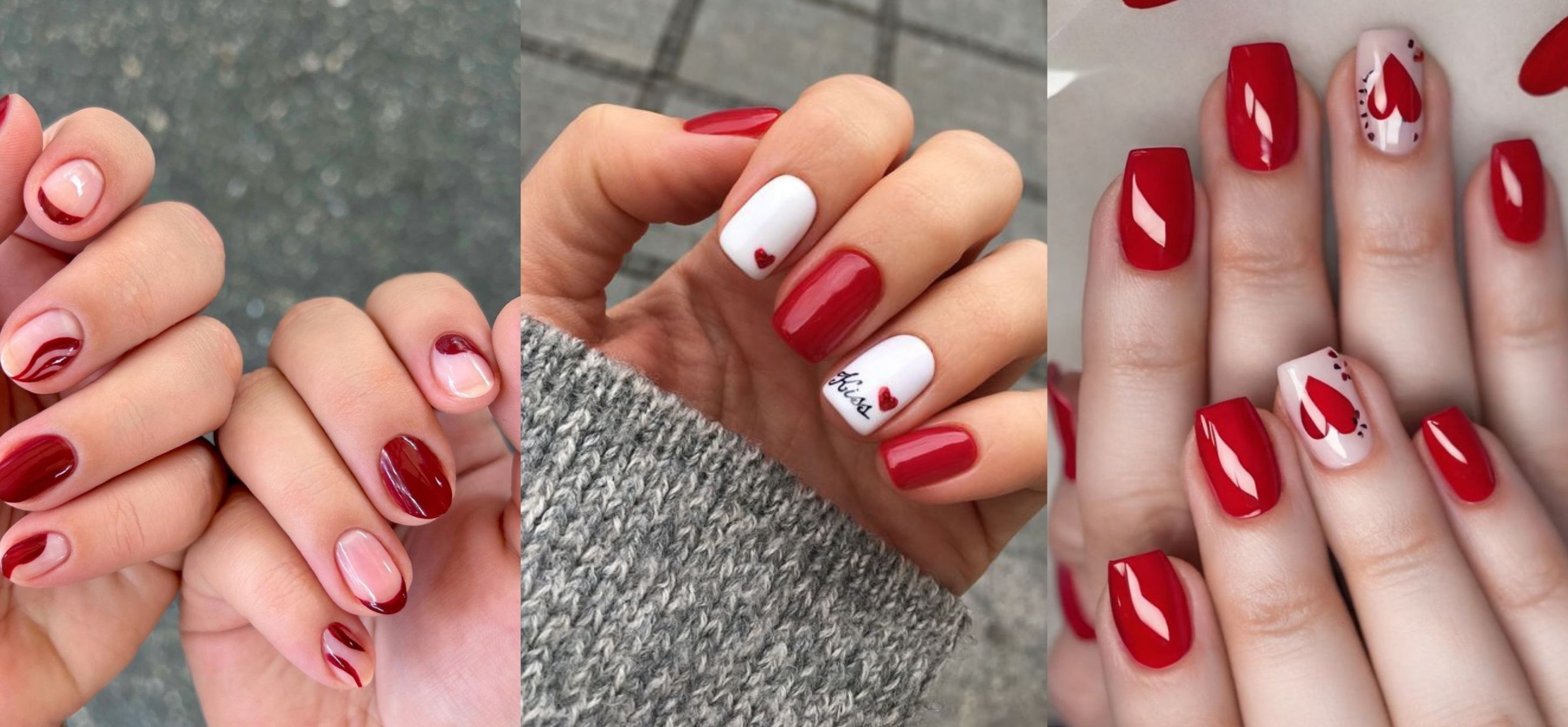 Classic Red in Short Nail designs