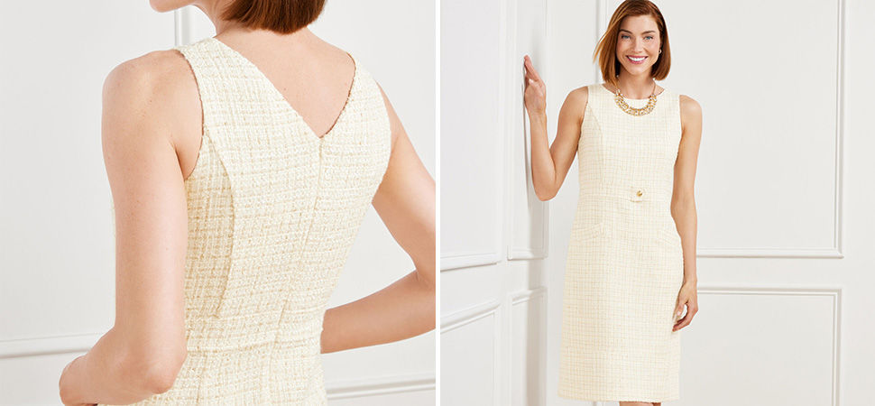Dazzling Tweed A-Line Dress
