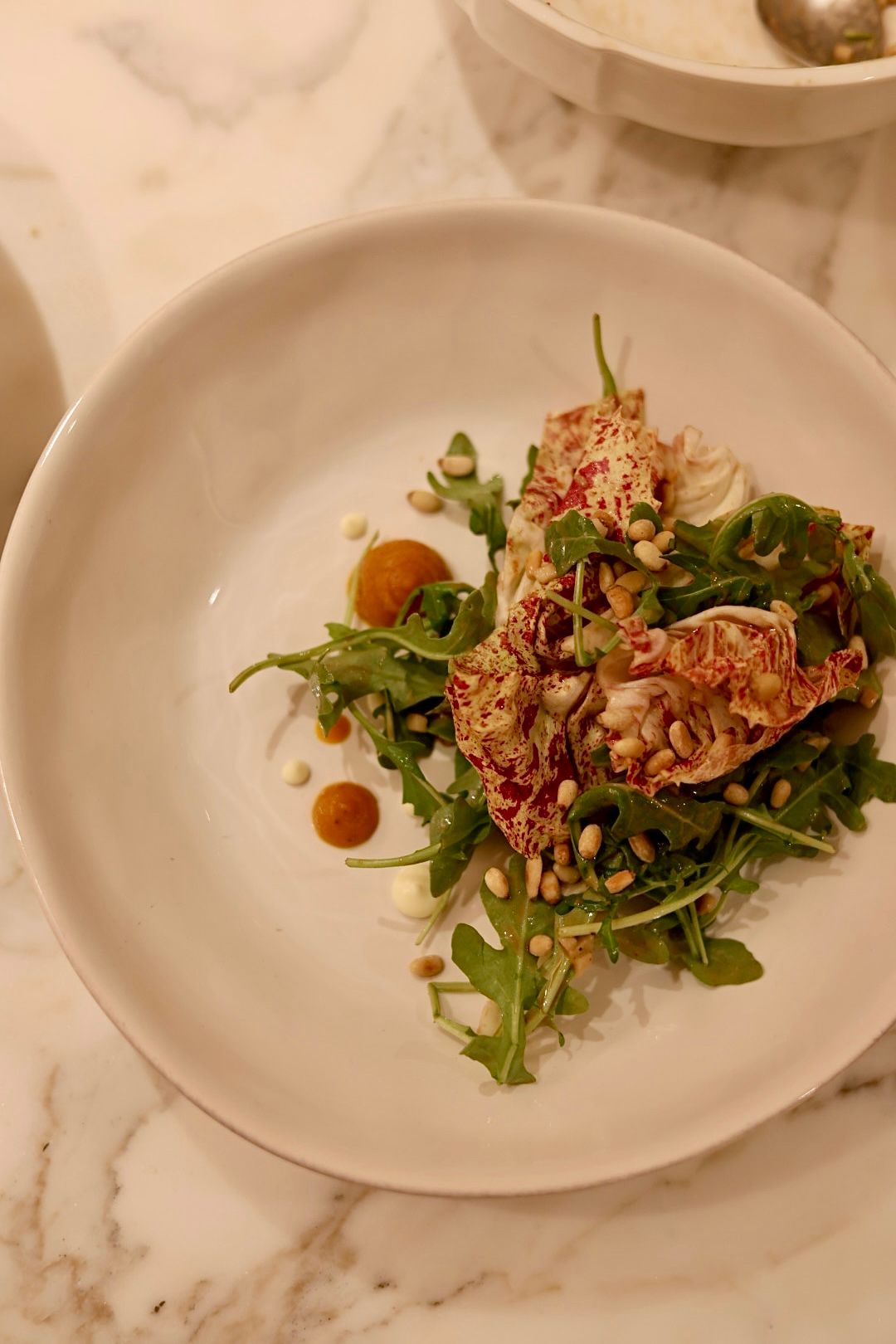 Chef preparing tasting menu