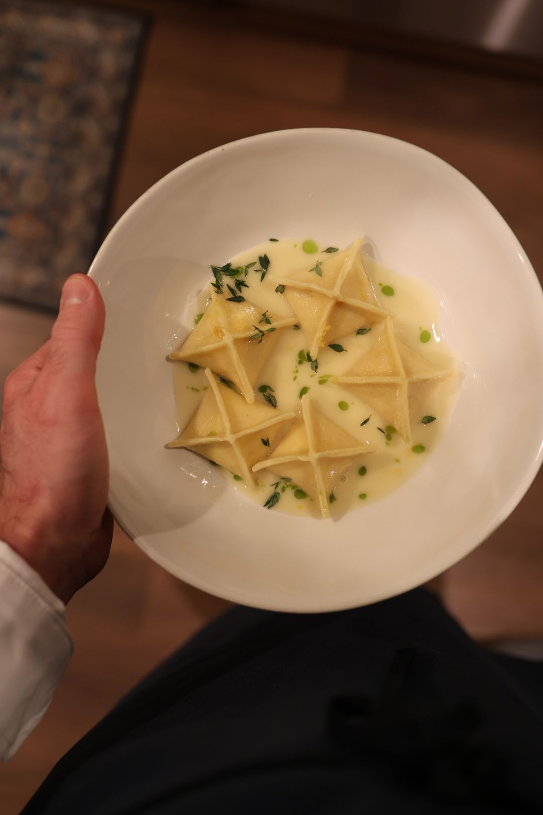 Guests enjoying private dinner