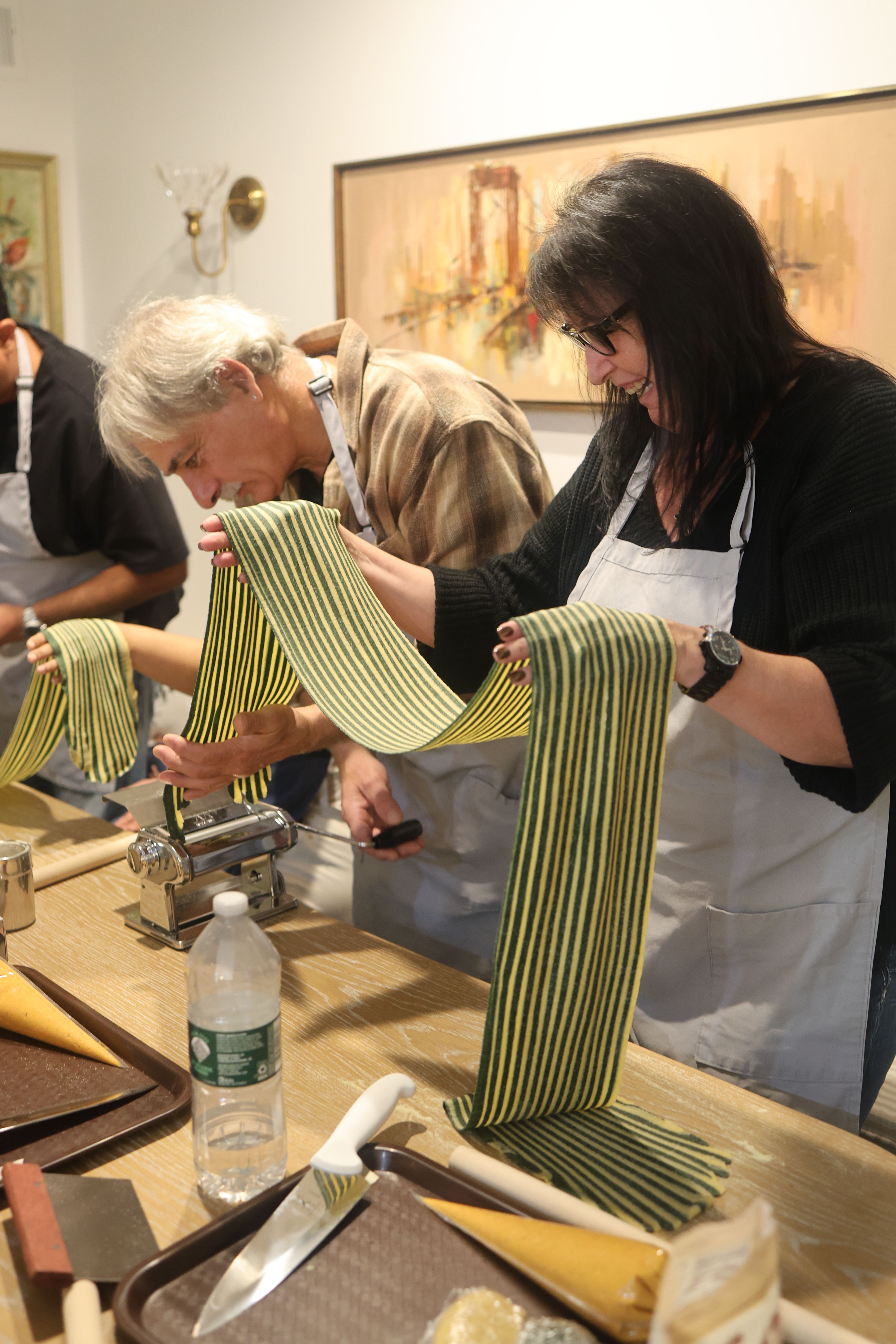 At home pasta cooking class with Chef Christopher LaMagna