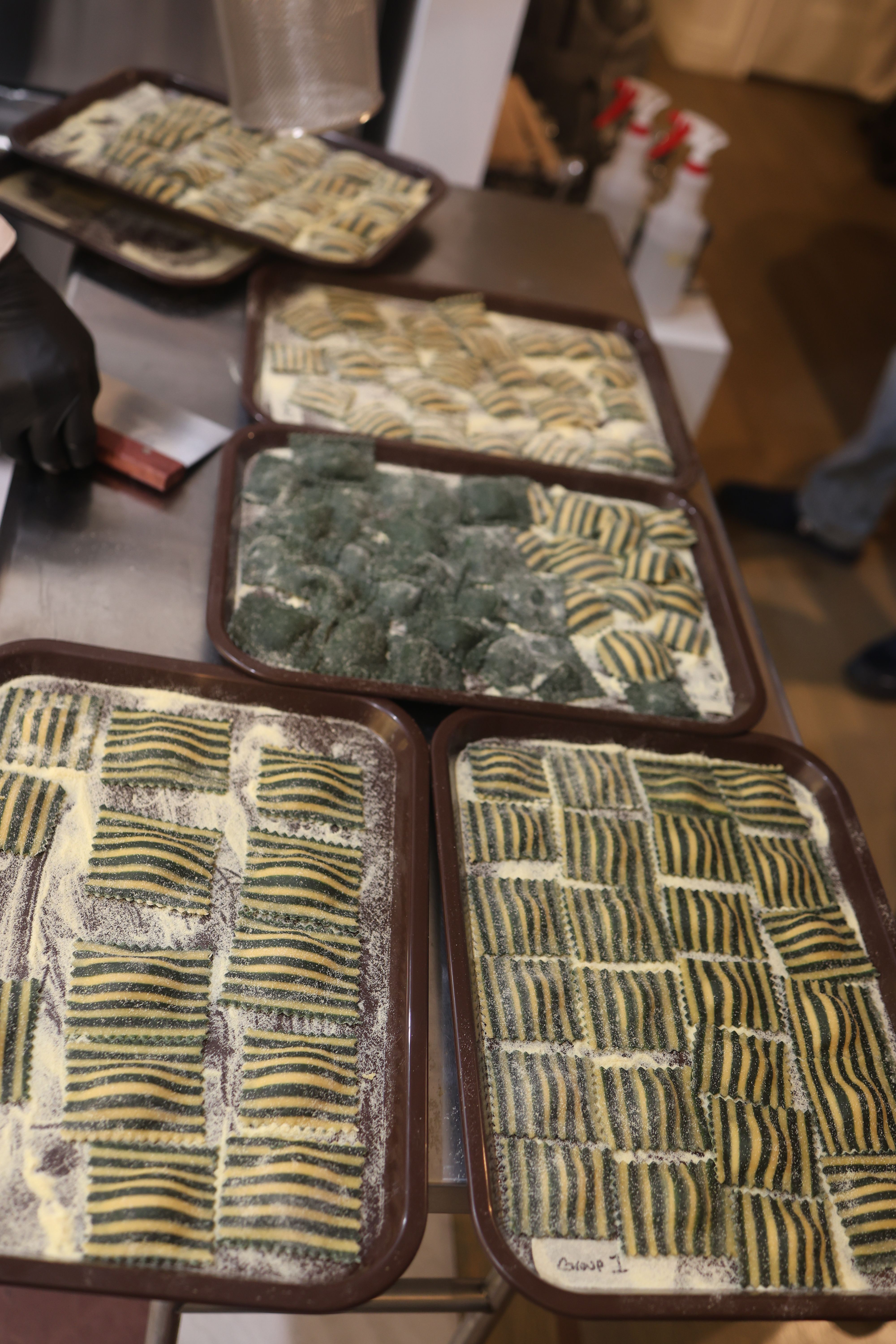 Dinner enjoyed after pasta class