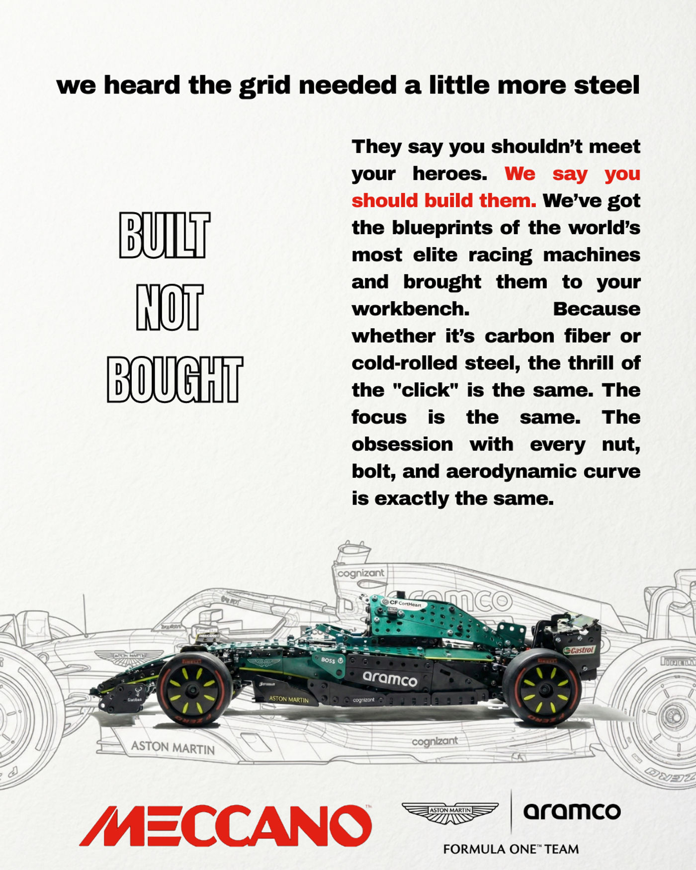 Built Not Bought — Meccano × Aston Martin
