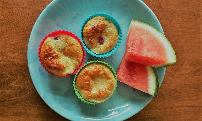 Lemon Berry Protein Muffins
