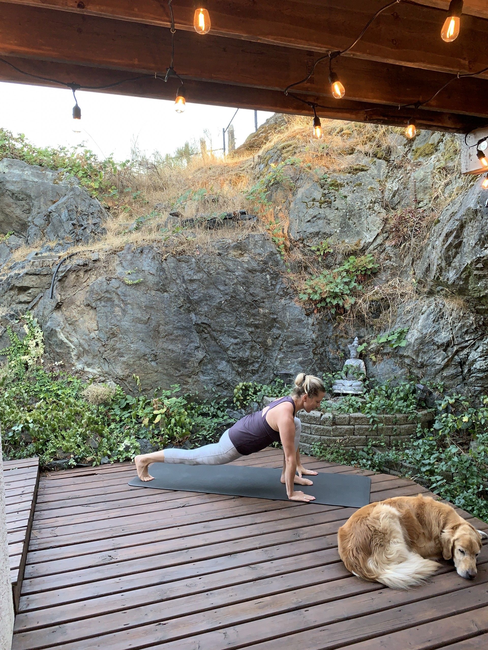 Dance-y Stretch on the Deck