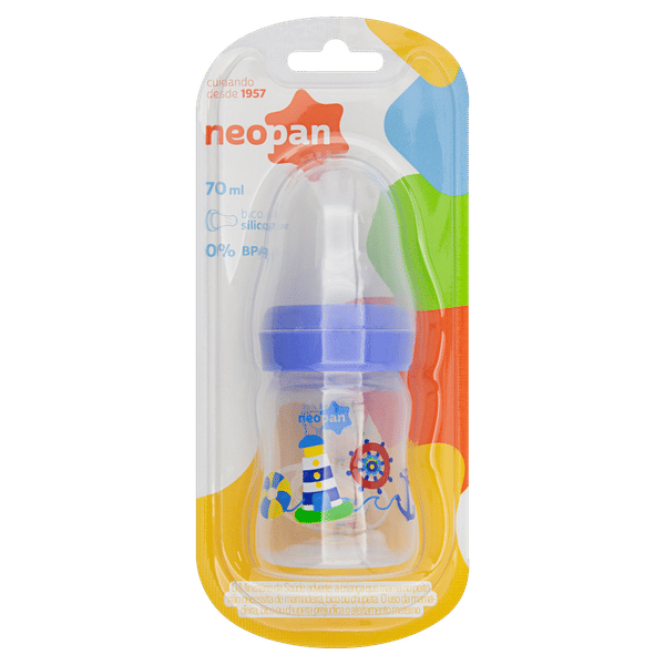 まち Mamadeira Azul 70ml Neopan - NEOPAN | Mateus Mais