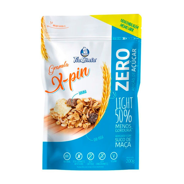 Granola X-Pin Light - Zero Açúcar - TIA SONIA | Mateus Mais
