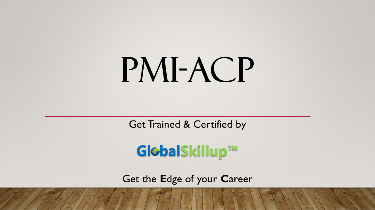 Pmi Acp Elearning Globalskillup™ 4524