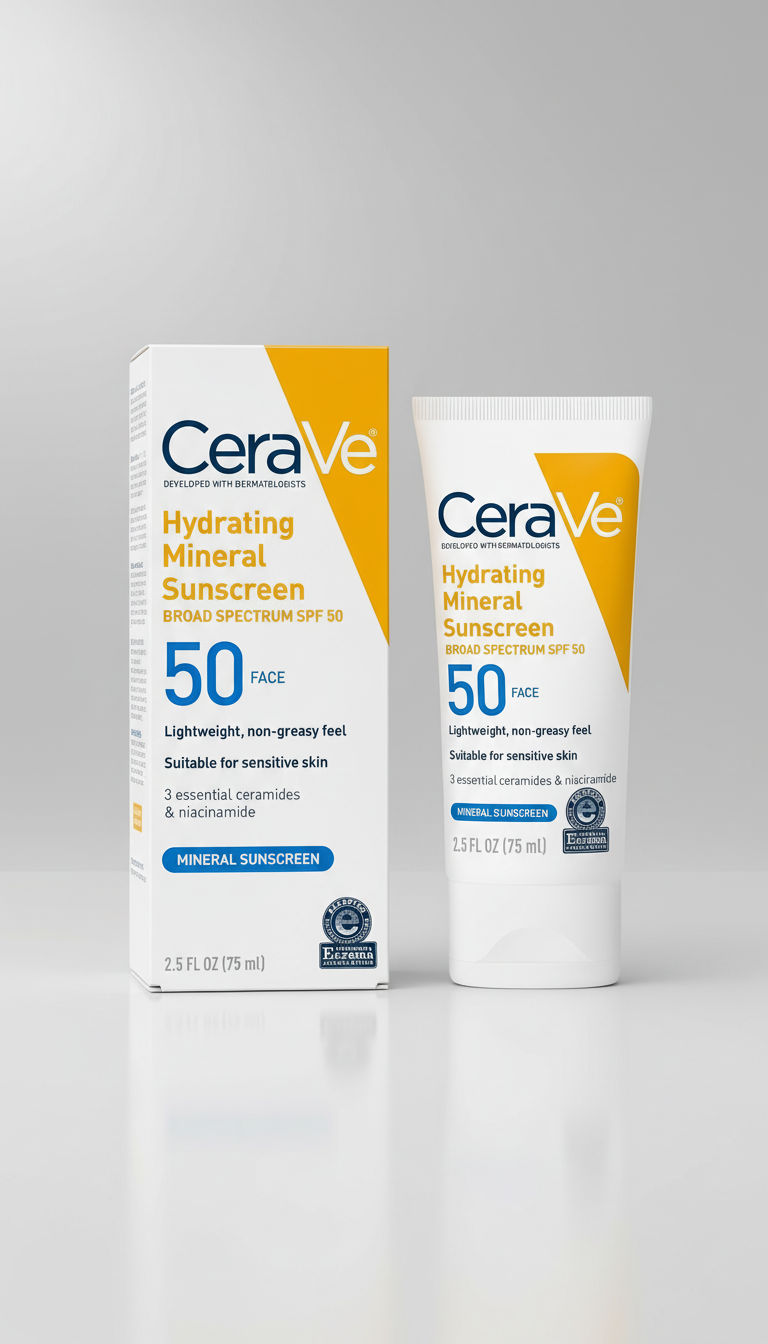 CeraVe Hydrating Mineral Sunscreen SPF 50