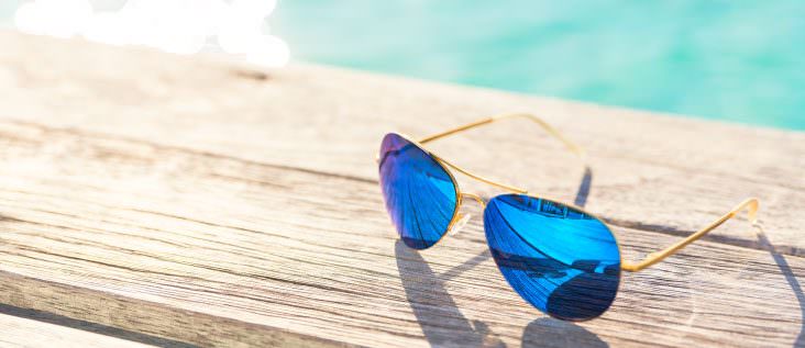 blue sunglasses