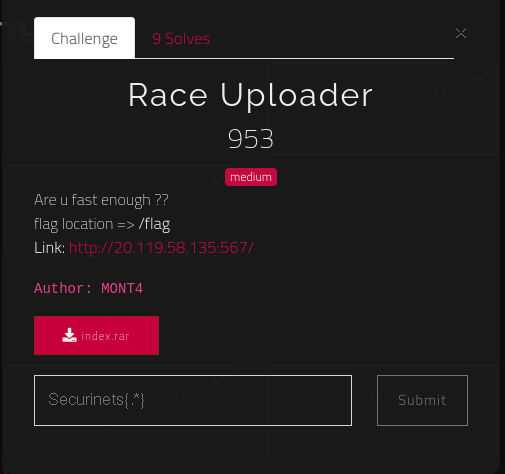 Race Uploader Task