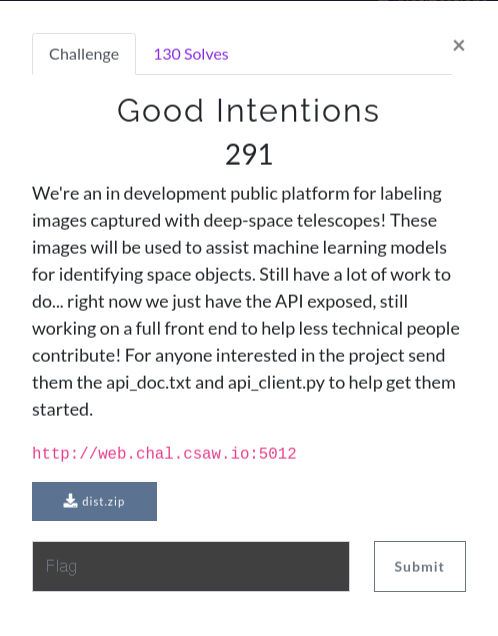 Good intentions