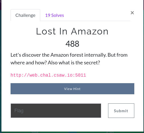 Lost in amazon