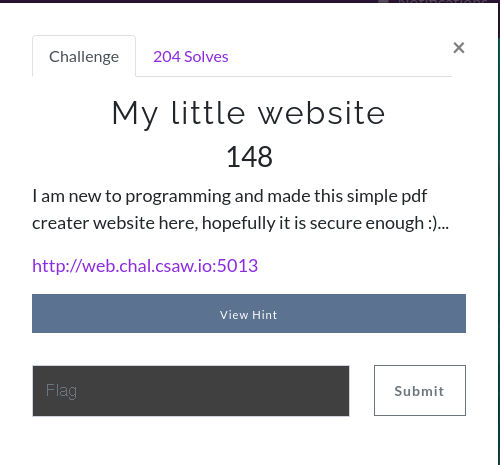 my little website