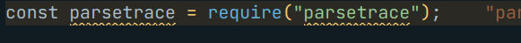 Parse trace at work