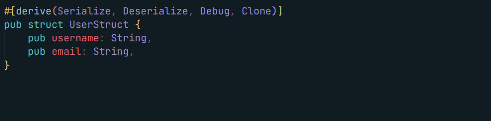 Rust0Songs userStruct