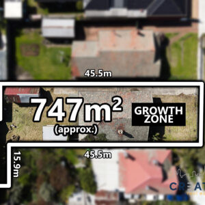 SUPERBLY POSITIONED 747M2 IN RESIDENTIAL GROWTH ZONE WITH ENDORSED PLANS