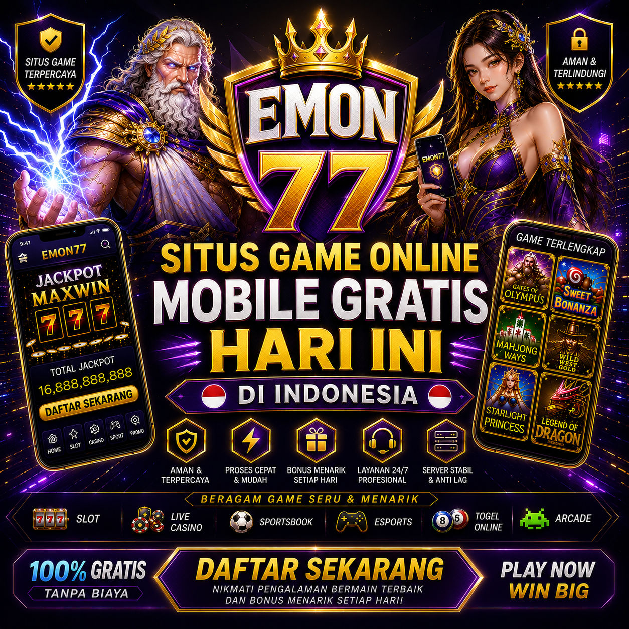 EMON77 > Situs Game Online Mobile Gratis Hari Ini di Indonesia