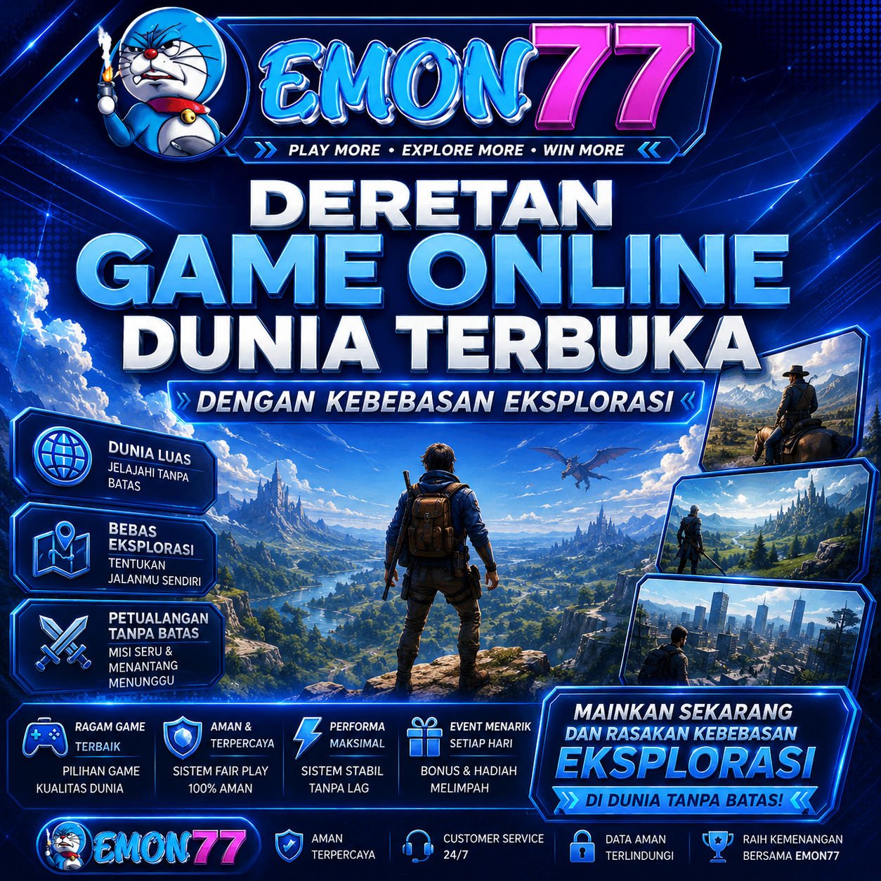 EMON77 + Deretan Game Online Dunia Terbuka Dengan Kebebasan Eksplorasi
