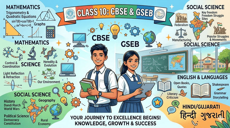 Class 10 – CBSE and GSEB