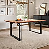 Danish Wooden 6 Seater Dining Table (Natural Finish)