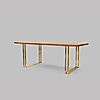 Danish Wooden Dining Table (Golden PVD)