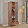 Brooks Wooden Tall Cabinet in Natural Finish