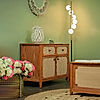 Scott Rattan Cabinet in Natural Finish