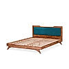 Nirvana Wooden Bed Without Storage (Queen Size, Natural Finish)