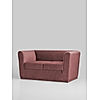 Hudson 2 Seater Velvet Sofa in Mauve Color