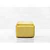 Cube Ottoman with storage (Velvet, Yellow)